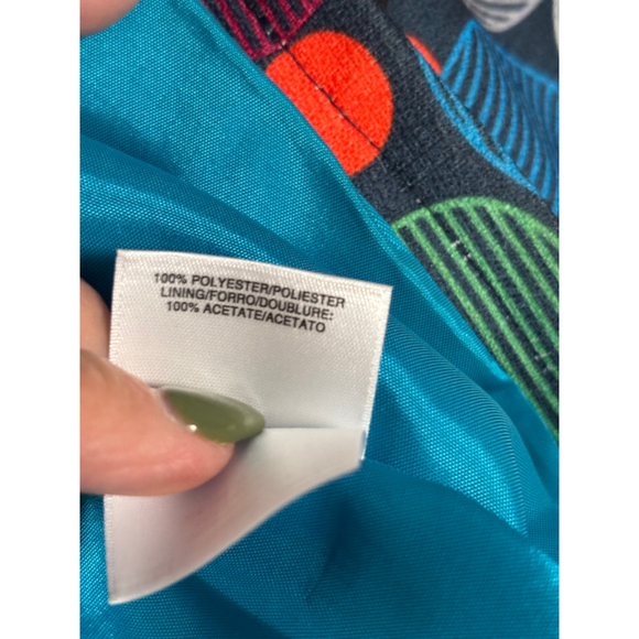 Anne Klein Blazer Polka Dot Design Stand Collar Button Closure Multicolor W 12 - Picture 11 of 13